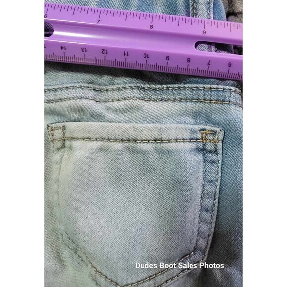 Cat and Jack Jeans 4T Girls Unicorns Adjustable Waist Blue - Picture 8 of 16